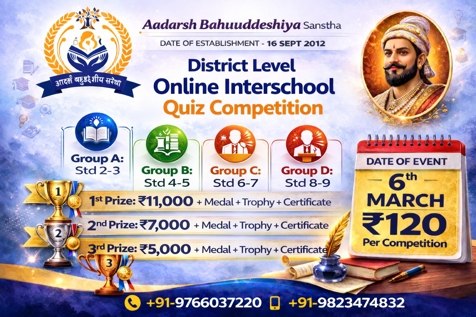 District Level Online Quiz Competition – English
